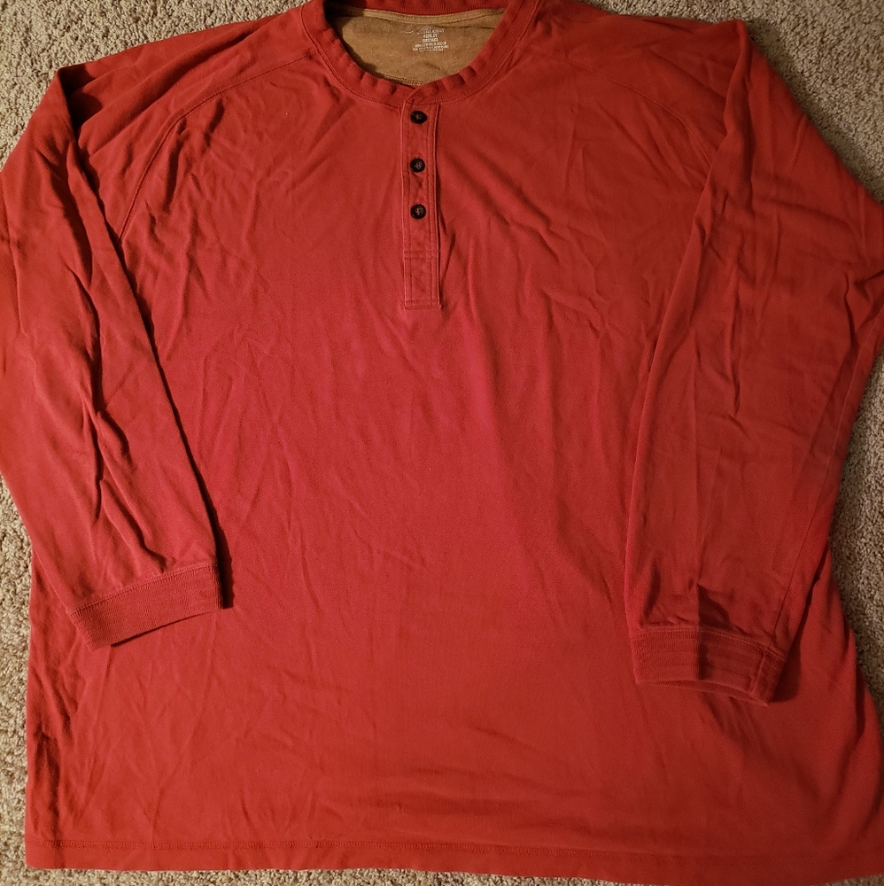 Two Men's 3XLT Henley Shirts